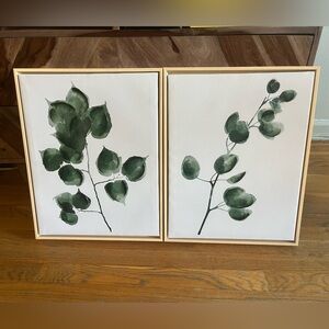 Matching Oil Eucalyptus Paintings